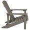 Merrick Lane Set of 2 Riviera Adirondack Patio Chairs With Vertical Lattice Back And Weather Resistant Frame